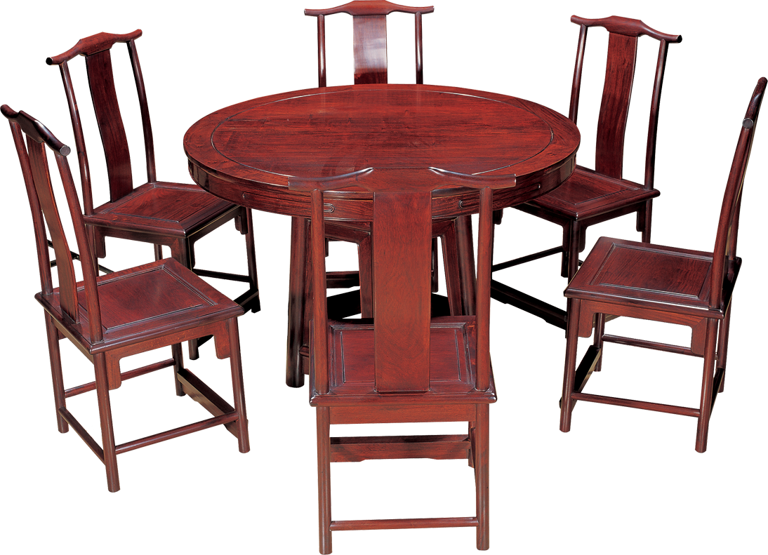 六角底座圓桌帶椅