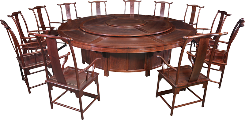 大圓桌帶椅（電動）