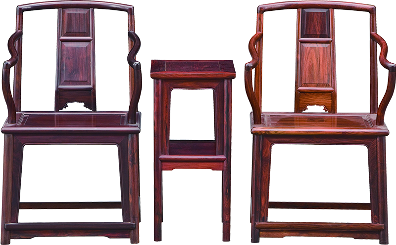 高扶手南官帽椅帶幾