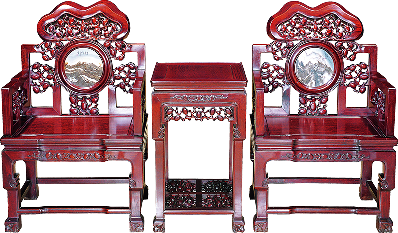 蛋形太師椅帶幾