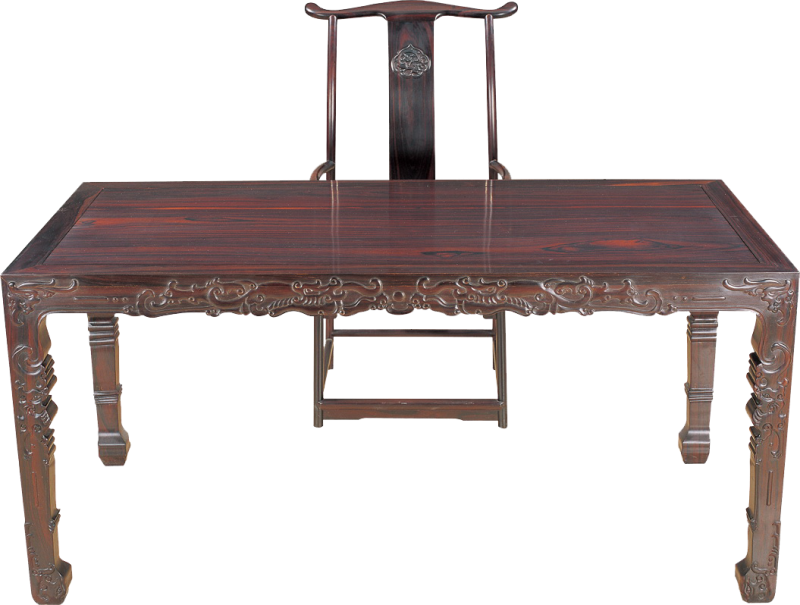 四面平浮雕畫案