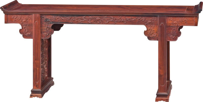 西番蓮紋翹頭案