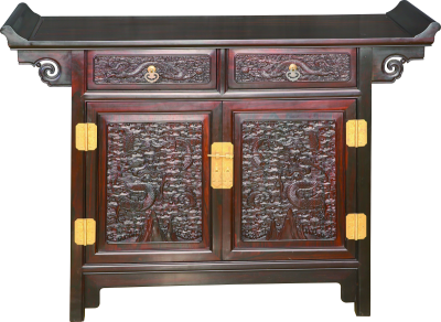 云龍紋兩屜翹頭案