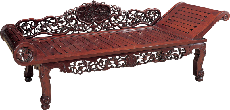 云蝠紋榻床