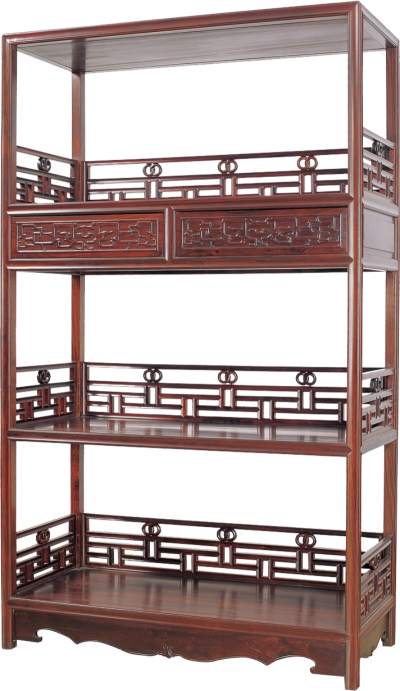 品字欄桿書架（單個(gè)）